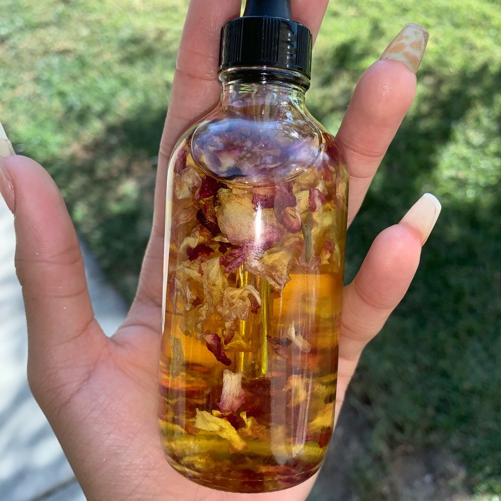 Rose infused face oil